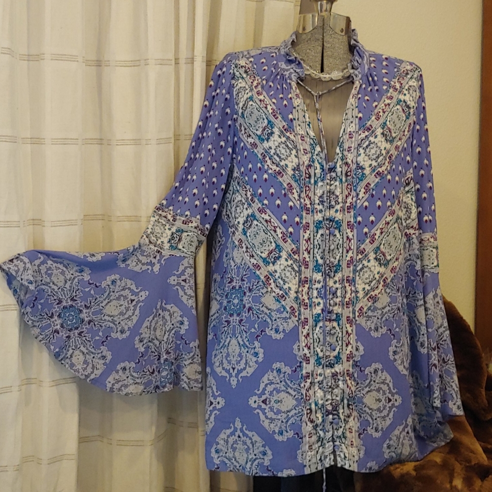 Free People Boho Chic Mini Dress